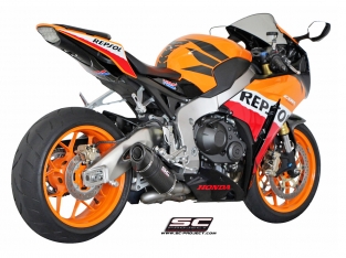 SC-Project Oval Carbon Slip-on Einddemper met E-keur Honda CBR 1000 RR 2008 > 2013